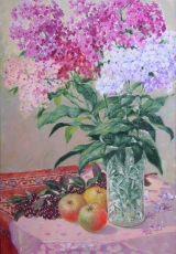 Флоксы. 2008 холст, масло, 40х50